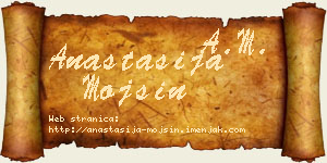 Anastasija Mojsin vizit kartica